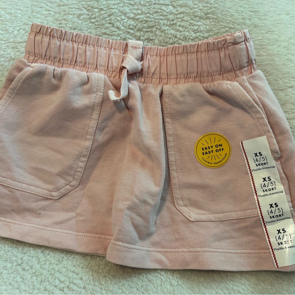 Cat & Jack Girls’ Pink Pull-On Skort with Front Pockets